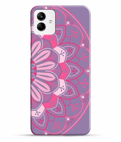 Image of Printed Hard Back Case Cover & Compatible for Samsung Galaxy M13 5G | Samsung M13 5G | Rangoli Painting Art (Multicolor) - D1196