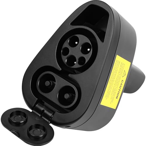 2In1 CCS & J1772 to Tesla Adapter, 80A/250KW Super Fast CCS1 to Tesla Charging Adapter, Fit for Tesla Model Y, 3, S, X, Compatible with Level 1 2 3 Charging Stations with CCS1& J1772 Plug