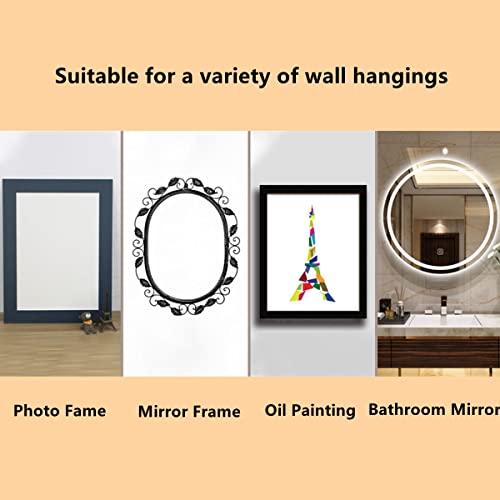 Image of dophee 20Pcs Metal Keyhole Hangers with Screws Heavy Duty Hanging Plates Brackets Fasteners Hooks Hardware for Mirror Photo Picture Frames Oil Painting, 1.46x0.50inch
