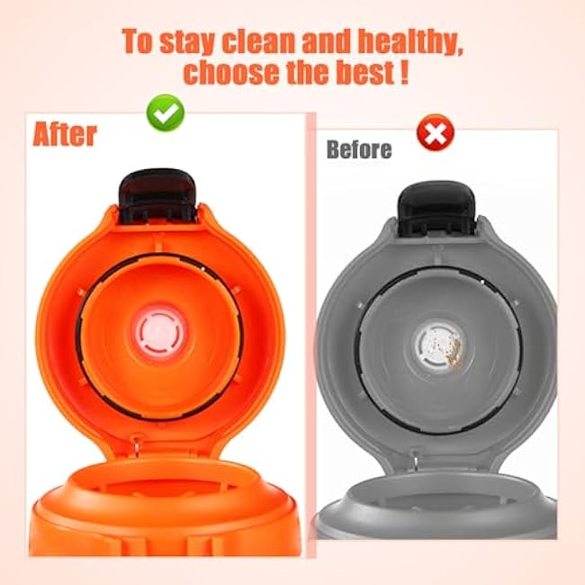 6pcs Dispensing Valves Replacement for Gatorade Water Bottle, Silicone Gasket Lid Insert, Bottle Rubber Seal O Ring Replacement Part Accessories for Gatorade 32oz Squeeze Bottle & 30oz Gx Bottle