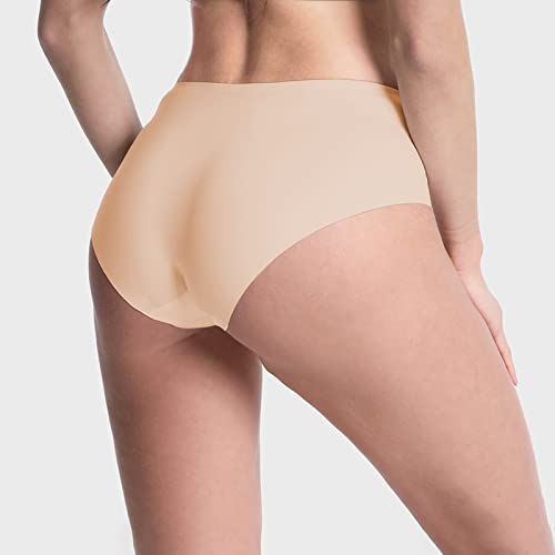 WANDER Womens Seamless Underwear 3-Pack Pure Invisible Breathable Brief Ladies Stretch Hipster Panties4