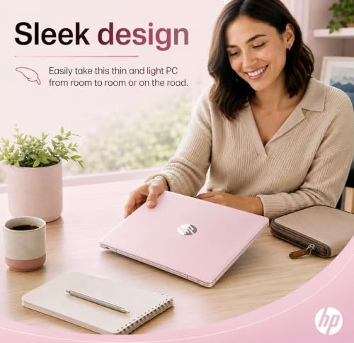 Image of HP Ultrabook Laptop, 8 GB RAM, Intel 4‑Core,1‑Year Microsoft 365, Fast Charge, WiFi 6, Win11 Home, No Mouse