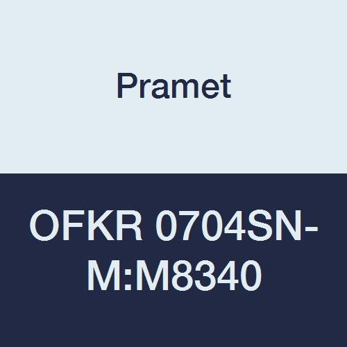 OFKR 0704SN-M:M8340 Carbide Milling Insert, Steel, Stainless Steel and Super Alloys (P40,M30,S30), Positive Geometry, Octagonal (Pack of 10)