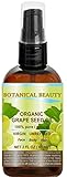 ORGANIC GRAPE SEED Oil. 100% Pure/Natural/Undiluted/Virgin/Unscented/Certified Organic/Cold Pressed Carrier Oil for Skin, Hair, Massage and Nail Care. 2 Fl. oz- 60 ml Botanical Beauty.