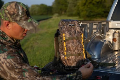 TENZING 2300 Whitetail Day Pack Rugged Camo Hunting Backpack with 4 Compartments & 13 Organizational Pockets, Hydration Bladder, ?Mossy Oak Bottomlands, One Size