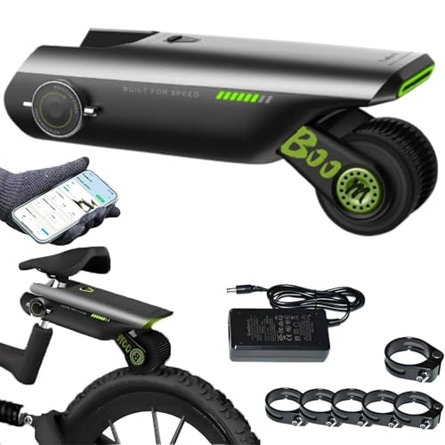 IqdZynx Kit de Conversion pour vélo électrique avec Assistance au pédalage, Moteur 200 W, autonomie de 50 km et contrôle par Application, idéal pour Les trajets Domicile-Travail