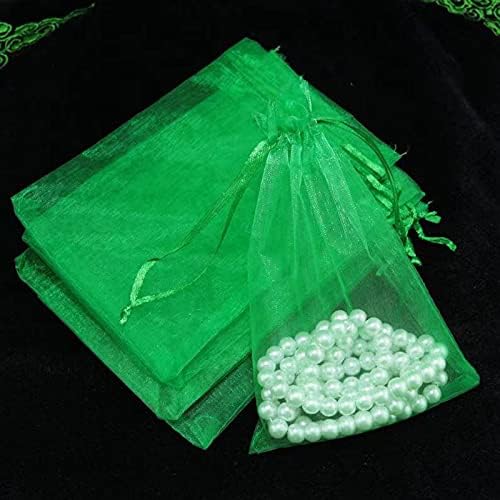 Taasmoog Color Organza Gift Bags, 80Pcs 10 x 12 cm Jewelry Drawstring Pouches, Wedding Favor Bags Candy Mesh Bags Christmas Favor Gift Bags for Wedding Party Festival Game Gift Bags(8 Colors)