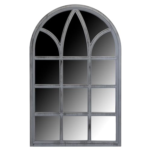 VFM e-Store - Mirror for Garden Gift Ideas Decor - 78.5cm X 50.5cm Grey X 1