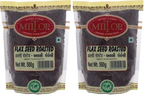 Image of Miltop Flax- Alsi Seed Roasted, 500g (Pack of 2)