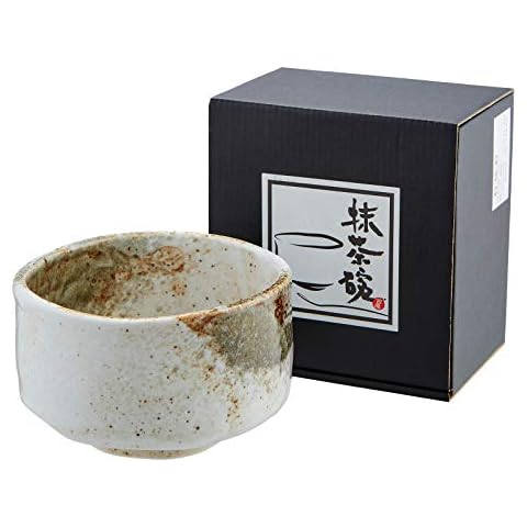 YUKI-SHINO-WAN Matchaschale Keramik Teeschale für Matcha aus Japan Ø 12,2 cm H. 7,7 cm Cover