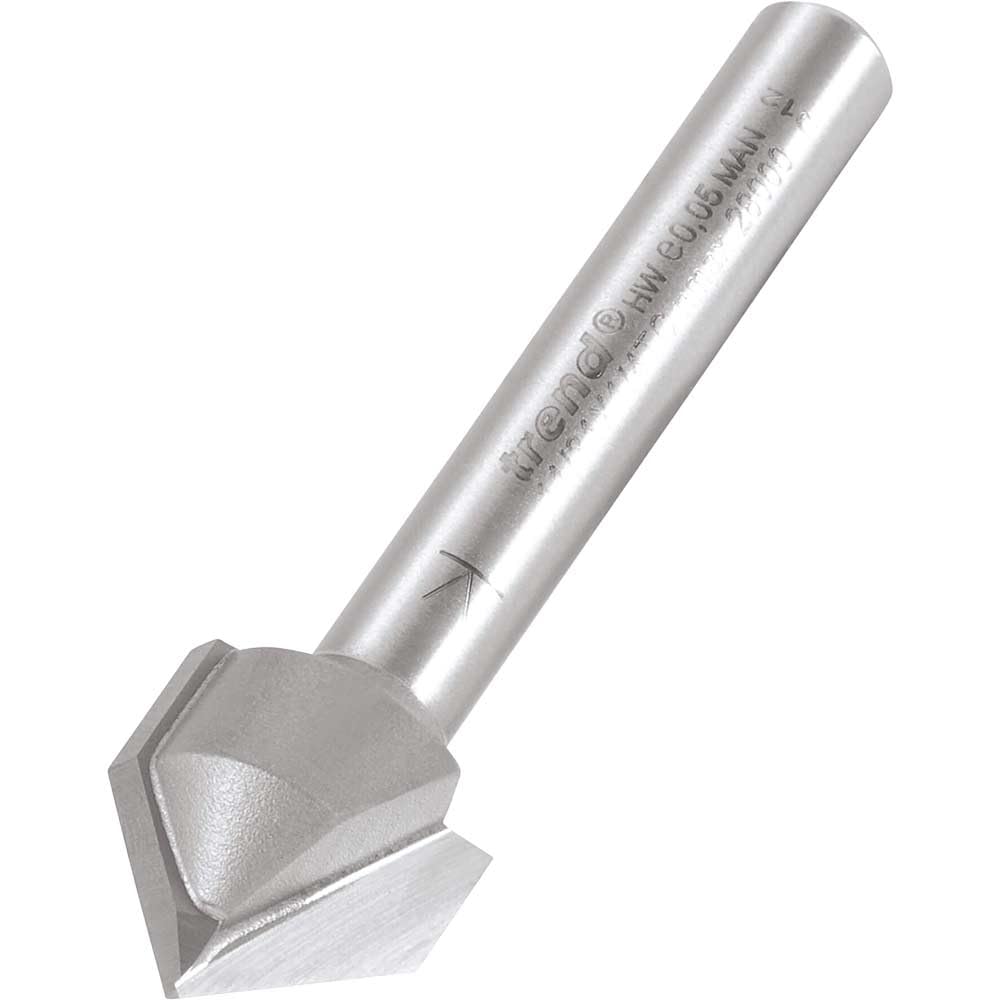 Trend 11/31X1/4TC Chamfer V Groove Cutter 45 Degree X 14mm Dia.