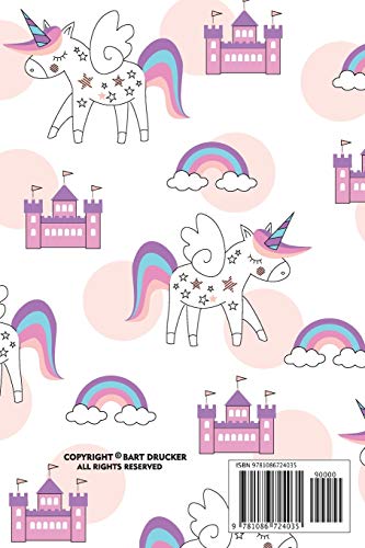 Blood Glucose Logbook: Unicorn Rainbow, Blood Sugar Logbook, 2 Year Planner, (110 Pages, 6" x 9"), Easy Daily Tracker Diabetic Glucose Notebook, ... Log Book, Diabetes Food Journal Record, Diary image 4