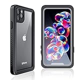 UNBEINST for iPhone 11 Pro Max Case,for iPhone 11 Pro Max Waterproof Case,Built in Screen Protector IP68 Waterproof Full Body Heavy Duty Shockproof Case for iPhone 11 Pro Max 6.5''(Black/Clear)