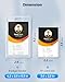KTRIO 2 Pack Heavy Duty 2-Card Badge Holder, Clear Acrylic ID Card Holder with Easy Access Thumb Hole for Student, Nurse and Office, Vertical