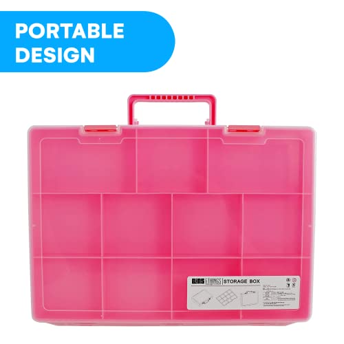 Bins & Things Toy Storage Organizer and Display Case, Doll Storage Case (14.5 x 2.9 x 11 inches), Compatible with Lego… - Image 6