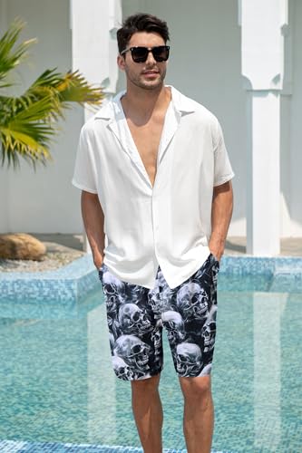 Short de bain homme grande taille avec doublure en maille douce
