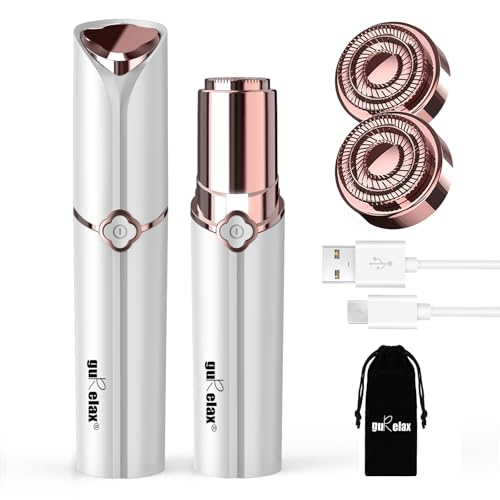 GURELAX - Gesichtshaarentferner für Frauen Wiederaufladbar, Face Mini-Haarentferner - 2x...