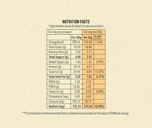 Image of Nourish Organics Protein Puffs | Cream & Onion | Pack of 4 (60g x 4) | 12g Plant Protein Per Pack | Baked Chickpea Snack | 100% Veg | Gluten-Free | No Cholesterol | No Trans-Fat | High Protein Healthy Snack | 240g Total