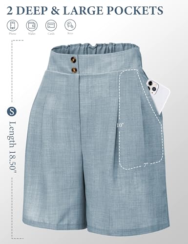 Dress Shorts for Women with Pockets High Waisted Casual Summer Outfits