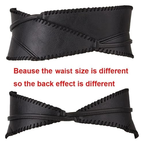 Ceinture corset en cuir PU pour affiner la taille sur une robe - 5