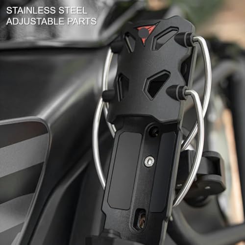Support verre universel réglable pour moto avec fixation robuste