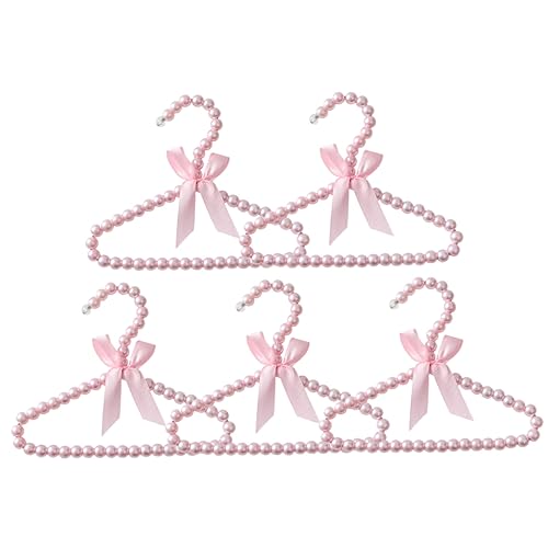 ABOOFAN 5pcs Children's Pearl Hanger Hangers for Nursery Newborn Hangers Pant Hangers Hangers Clothes Hangers Girl Hangers for Closet Child Hangers Youth Hangers