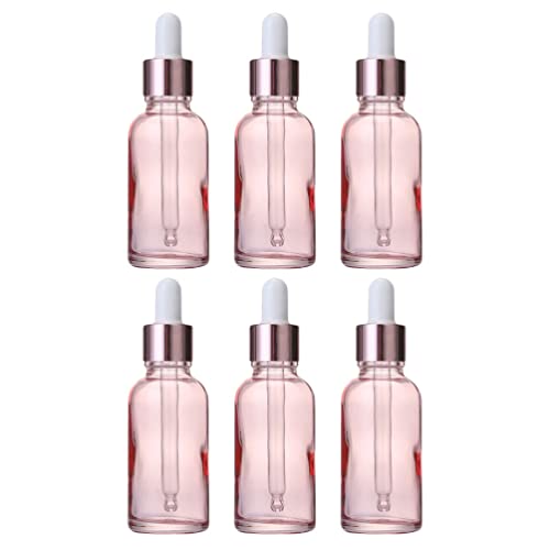 FRCOLOR スポイト ボトル 100ml スポイト付き遮光瓶 ガラス製 香水瓶 精油ボトル 詰め替え アロマ保存容器 6本