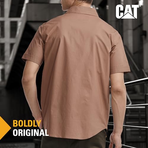 CATERPILLAR Camisa de manga curta utilitária, Cravo, XXG
