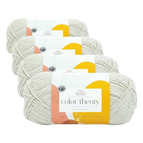 Image of Lion Brand Yarn Two of Wands: Color Theory Yarn, 4 Pack, Moonbeam