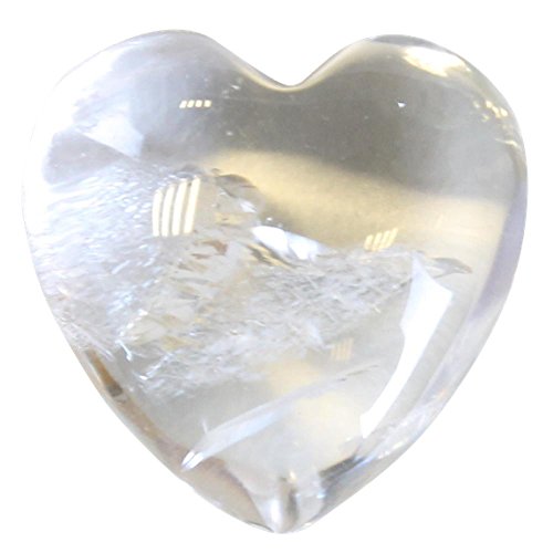 Cœur Bombé - Cristal de Roche - 2,5 cm