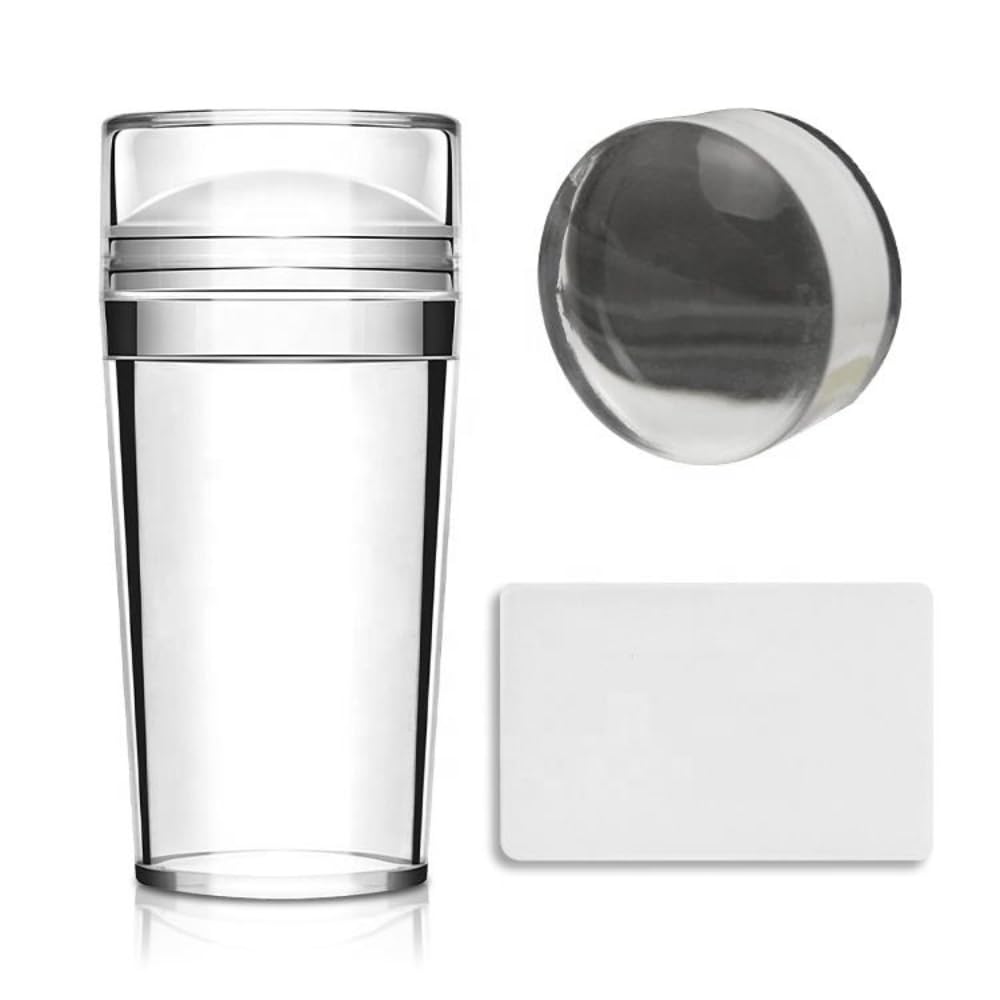 Clear Jelly Nail Stamper with Scraper – Transparent Silicone Nail Art Stamp Tool for Nail Designs-image-36