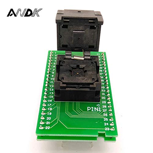Gimax QFN44 MLF44 WLCSP44 to DIP44 Double-Board Programming Socket IC550-0444-010-G Pitch 0.5mm IC Size 7X7mm Adapter SMT Test Socket