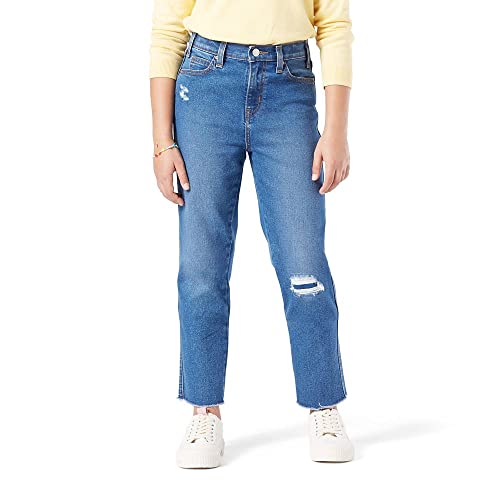 Levi Strauss Signature Gold Girls' High Rise Ankle Straight Jeans