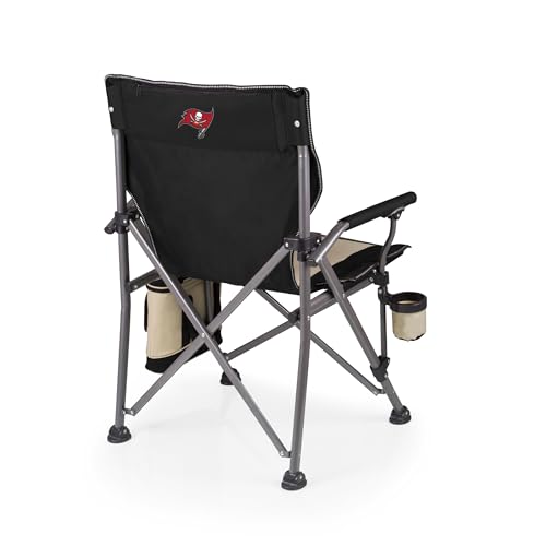 Image of Picnic TIME NFL Unisex-Adult NFL Outlander Folding Camping Chair with Cooler, Heavy Duty Beach Chair