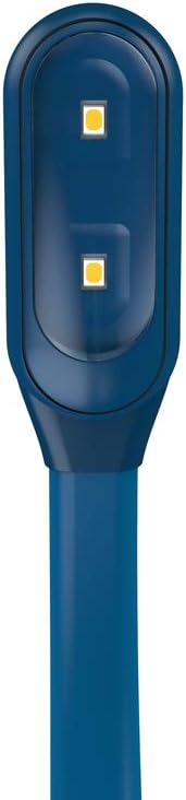 Mighty Bright The Original WonderFlex Book Light, Battery-Powered, Warm Eye Care LEDs, Flexible, Durable, Dimmable, Clip-On Reading Light, Read in Bed, Use Batteries or Micro USB (Midnight Blue)