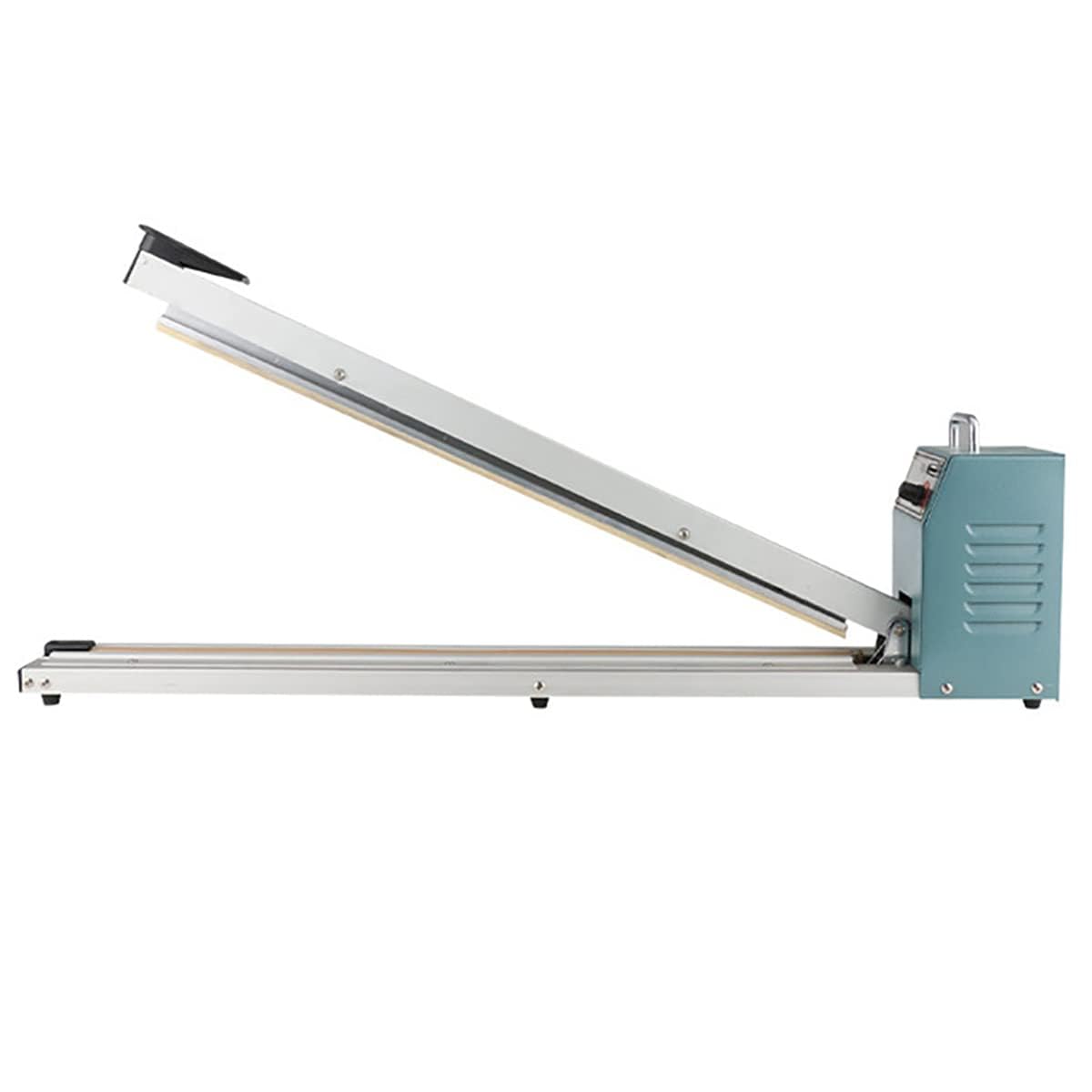 Máquina selladora térmica, sellador al vacío industrial de 300 W con control de temperatura de 8 etapas, sellado y corte automático de bolsas de plástico PP/PE para embalaje de alimentos