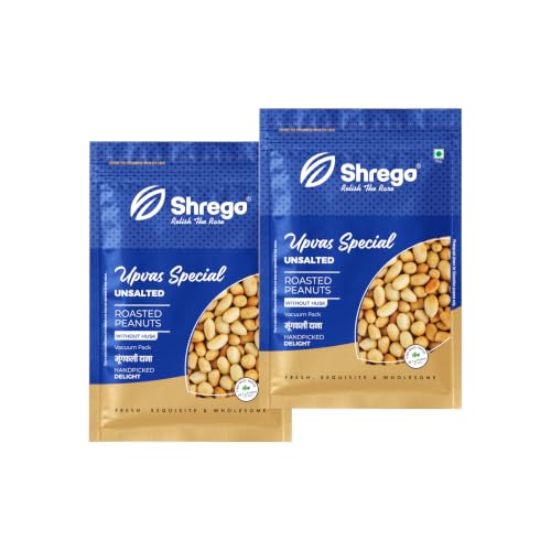 Image of SHREGO Upvas Special Roasted Peanut Unsalted, Healthy Snack, Vacuum Packed (720 Gm)