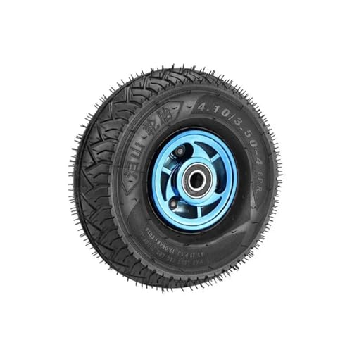 Roue gonflable 2.50-4 avec pneu caoutchouc 8 pouces roulette diable de manutention
