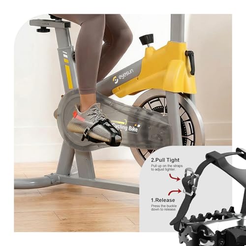 Image of Exercise Bikes for Home,Spin Bike with Adjustable Magnetic,Brake Pad Resistance Silent Belt Drive,350lbs /300lbs Weight Capacity &Upgraded Version Seat for Home Cardio&Weight Loss(QM-530W)