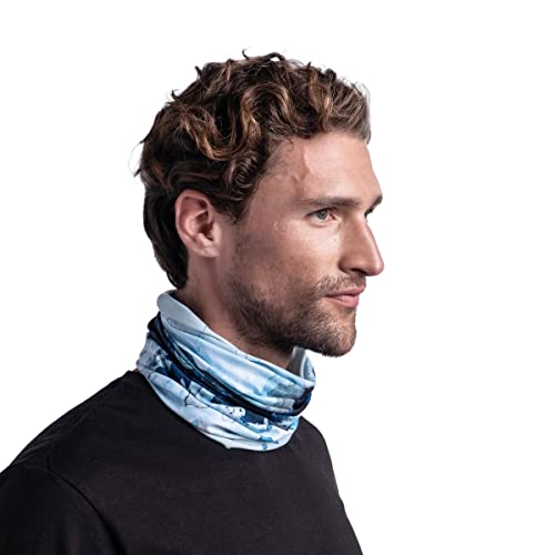 Image of BUFF CoolNet UV Neck Gaiter, UPF 50 Sun Protection, Breathable, Versatile, Quick Dry Face Mask, Fishing Designs, Adult Size
