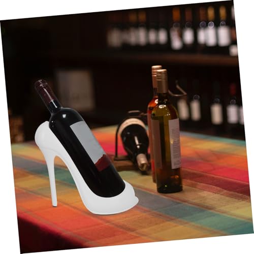 Support bouteille de vin talon haut résine blanche étagère créative Cabilock