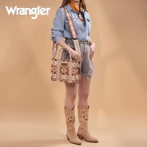 Wrangler Aztec Tote Bag for Women Boho Shoulder Purses and Handbags2