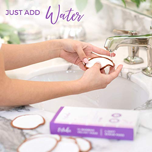 Reusable Make Up Remover Pads | 18 Bamboo Removal Pads with Laundry Bag | Washable and Eco-Friendly | For All Skin Types | Face Cleaner and Eye Make Up Remover Pads