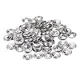 uxcell M4 ing Washer 3.3mm I.D. 12mm O.D. Internal Tooth Washers Push-On Locking Speed Clip 304 Stainless Steel 100pcs