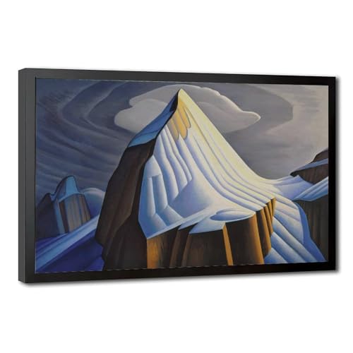 Impression sur toile Mt Lefroy Lawren Harris | Décoration murale salon bureau cadre suspendu