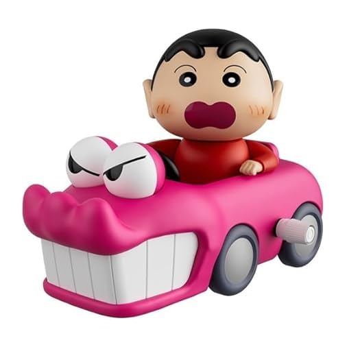 Image of acrown Cute Animal Toys for Kids Sensory Worm Animal Wind up Colorful Toy Insect Figurines for Boys and Girls Multicolor (Crocodile Shinchan car)