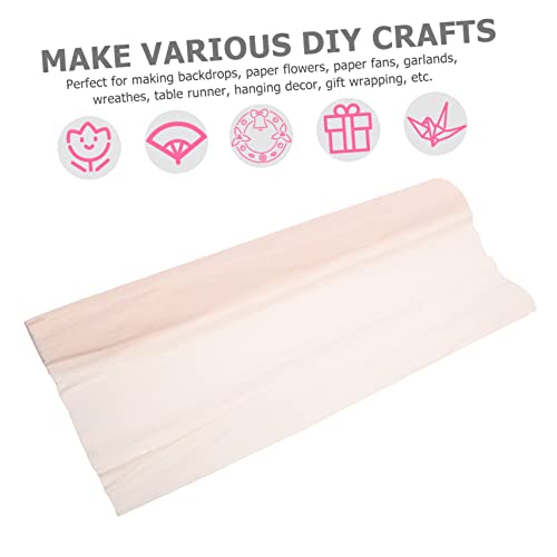 Iplusmile 1 Roll Crepe Paper Birthday Crepe Paper Flower Making Crepe Paper Crepe Paper Set Manual Origami Paper Crepe Paper Sheet Italian Stretch Crepe Paper Floral Crepe Paper #TOP6