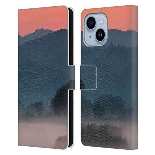 Étui portefeuille Patrik Lovrin pour iPhone 14 Plus coque en cuir paysage