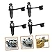 PartyKindom Motorcycle Accessories 4pcs Stainless Steel Brake Bleeder Screw Oil Drain Screw with Rubber Cap for Car