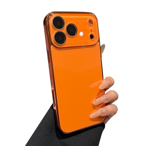 Coque orange iPhone 17 Pro avec protection en cristal pour sublimer vos photos de voyage